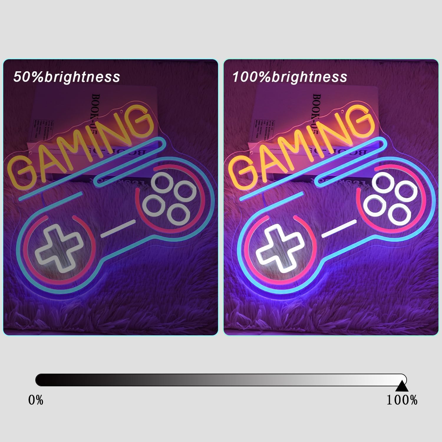 LMSIGNLY Targa da gioco neon per decorazione da parete - immagine 4