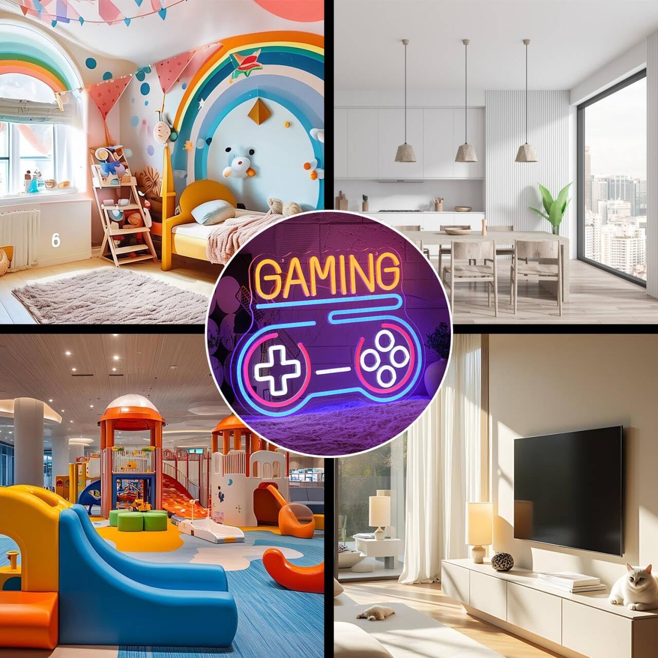 LMSIGNLY Targa da gioco neon per decorazione da parete - immagine 5