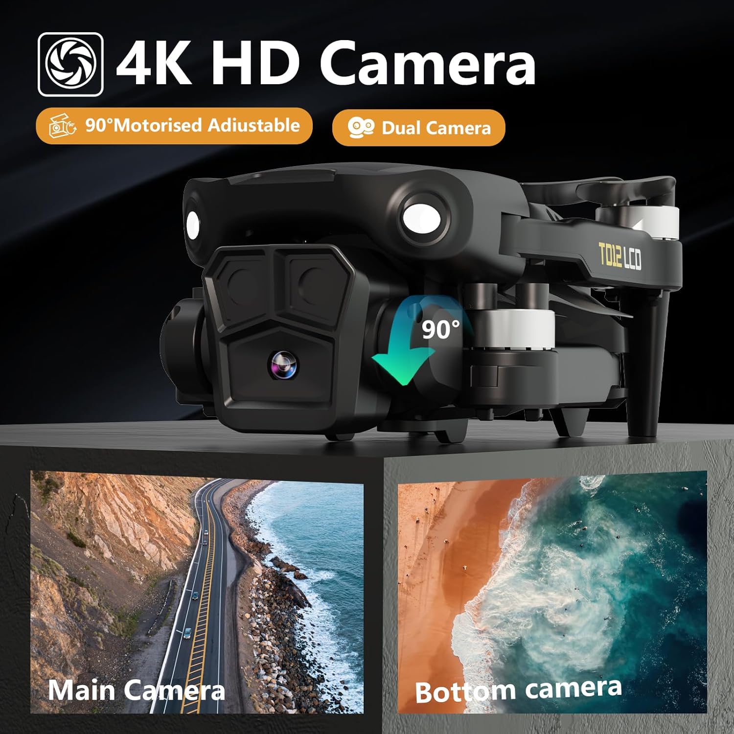 TD12LCD Drone con Fotocamera e Schermo LCD - immagine 6