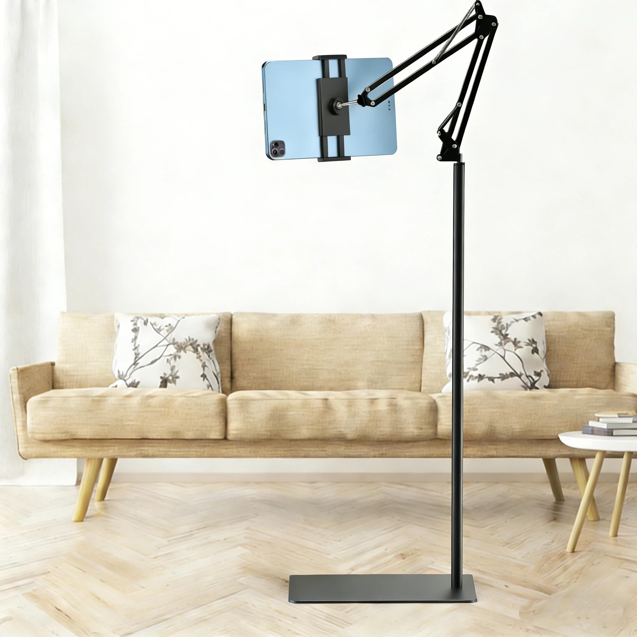 Supporto Tablet da Pavimento con Braccio Pieghevole