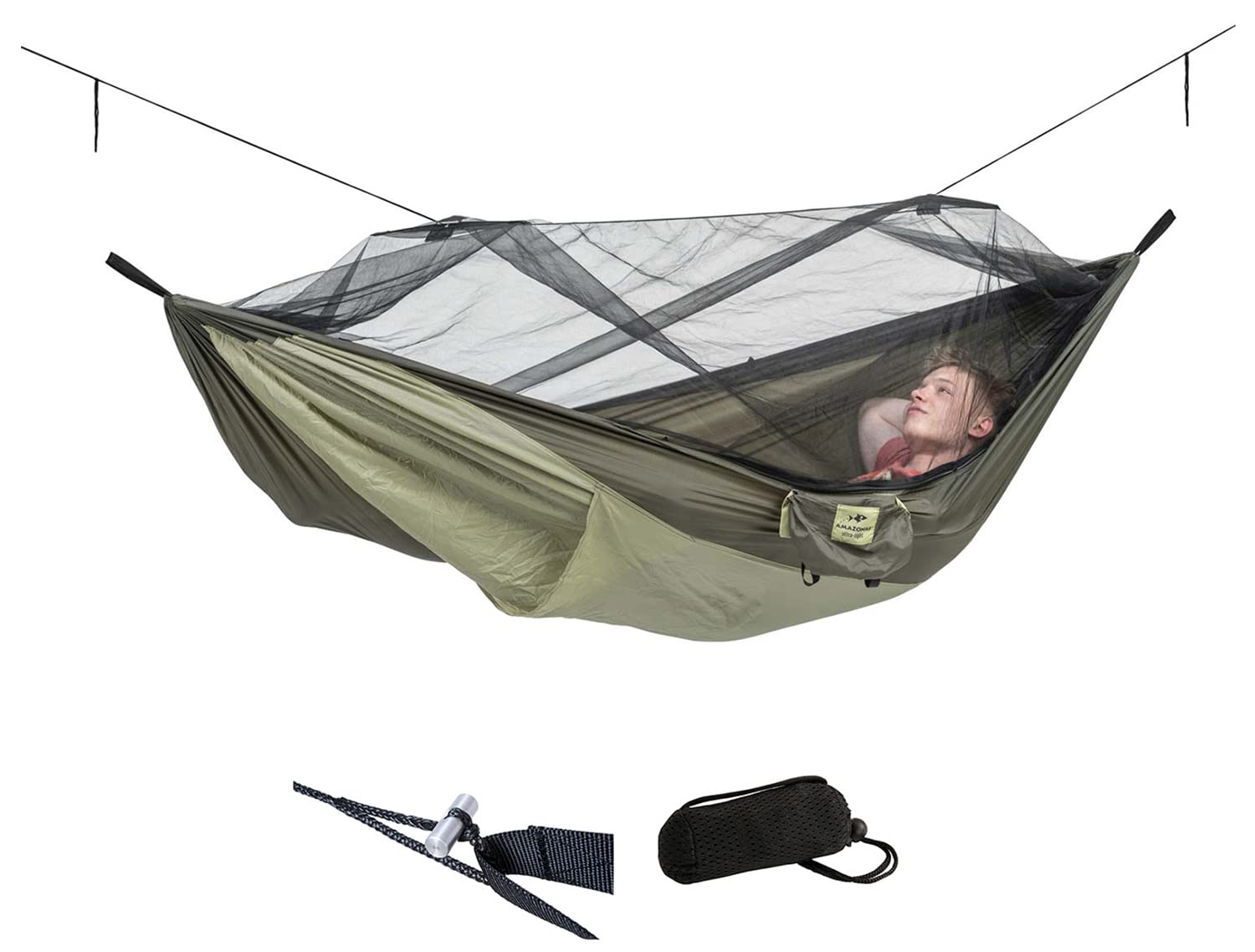 Amazonas Trekking Set XXL - Amaca Ultra-Light con Zanzariera