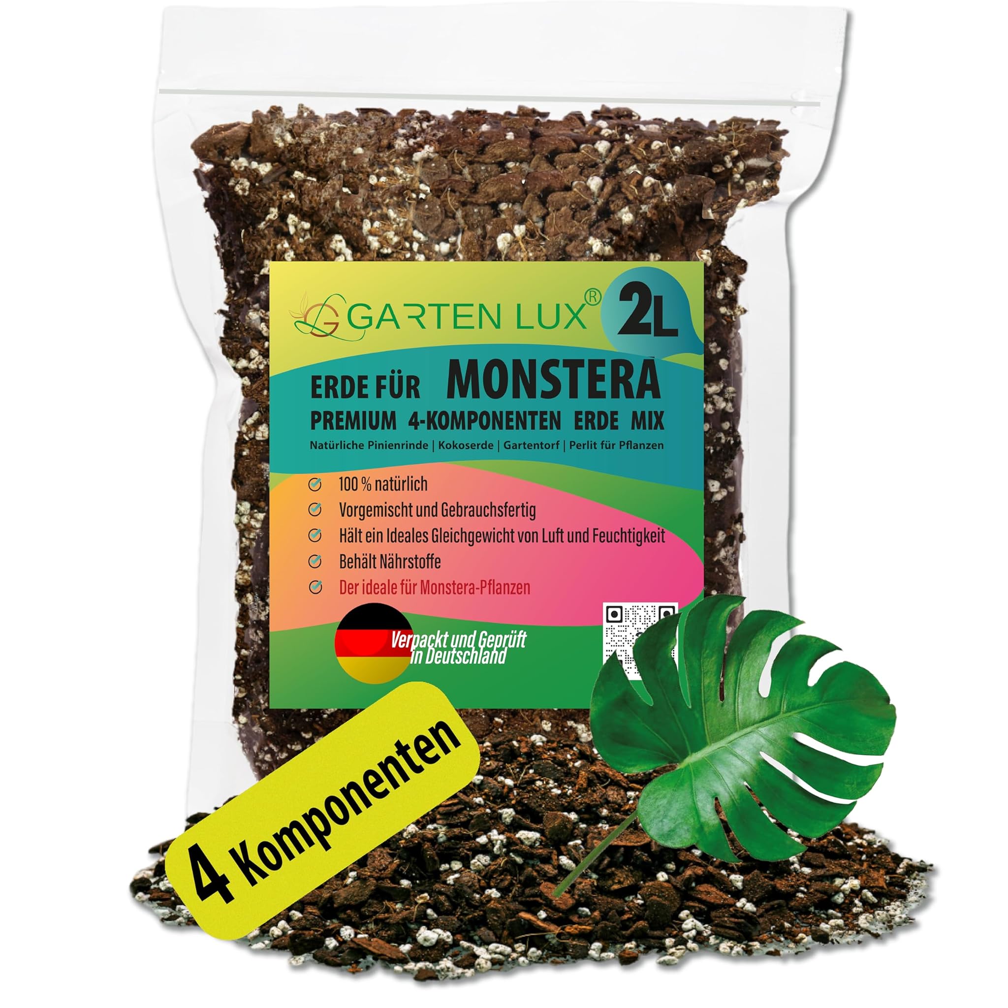 Garten lux Premium Monstera Terreau - 2 Litri