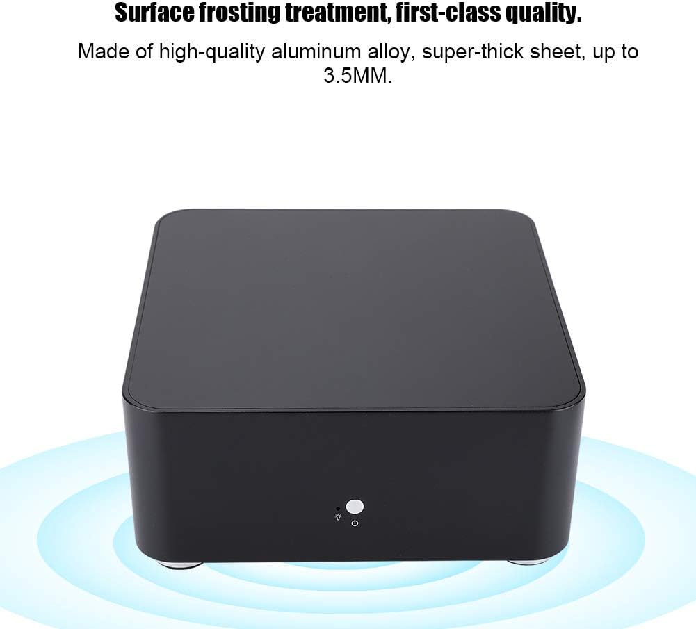 Custodia per Computer Mini ITX in Lega di Alluminio, Nero - immagine 3