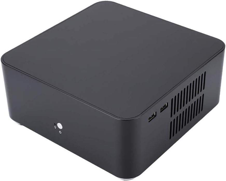 Custodia per Computer Mini ITX in Lega di Alluminio, Nero - immagine 7
