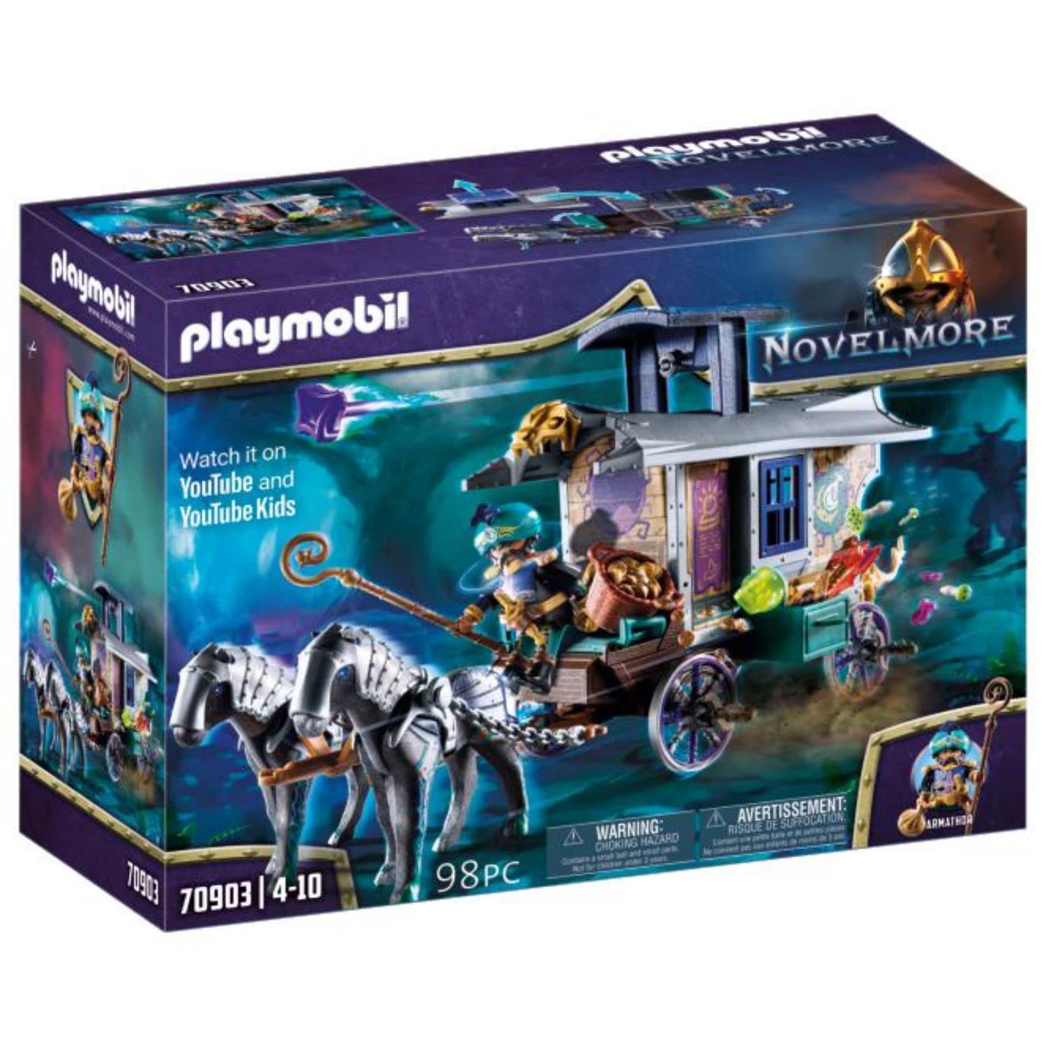 PLAYMOBIL Novelmore 70903 Violet Vale Carrozza Mercante