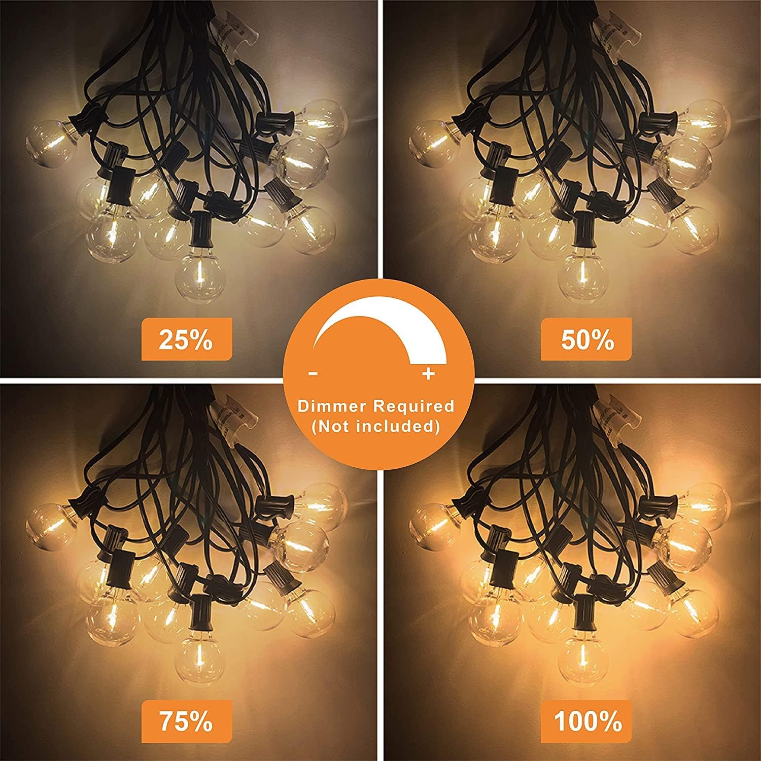 Svater Catena Luminosa Esterno 2x30M G40 con 104 LED - immagine 6