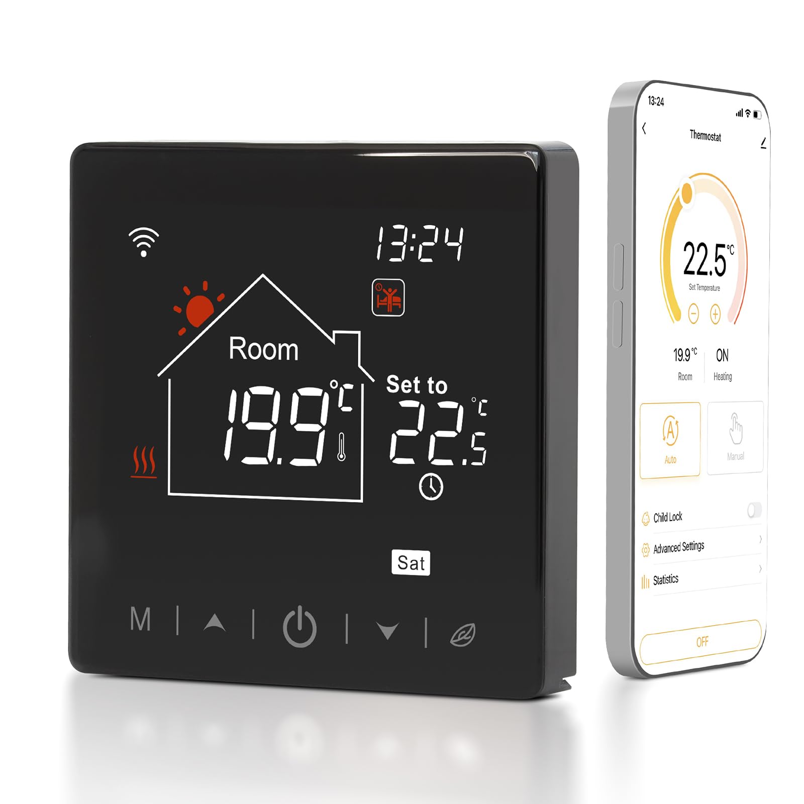 Termostato WiFi Tuya Smart per Riscaldamento Caldaia 3A