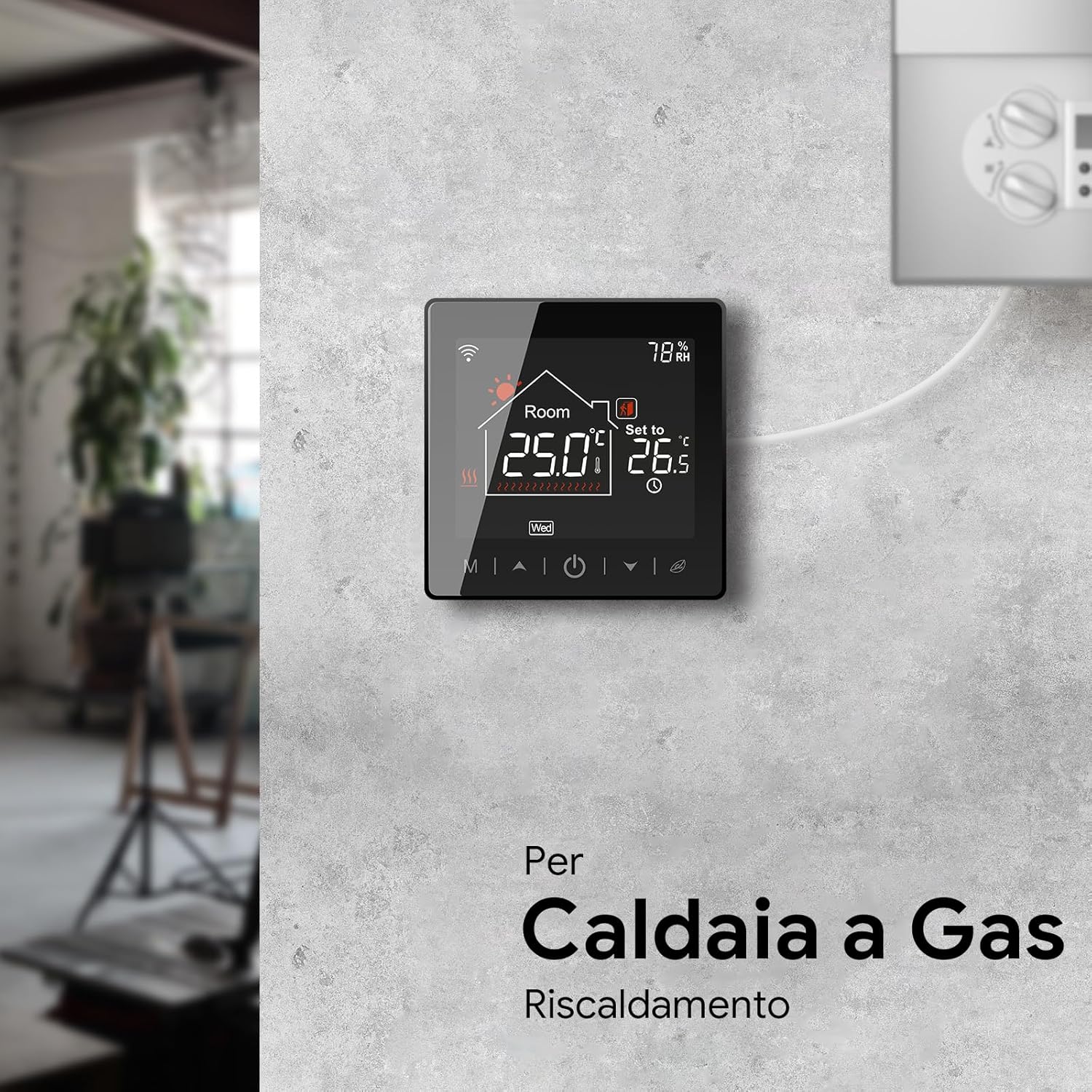 Termostato WiFi Tuya Smart per Riscaldamento Caldaia 3A - immagine 2