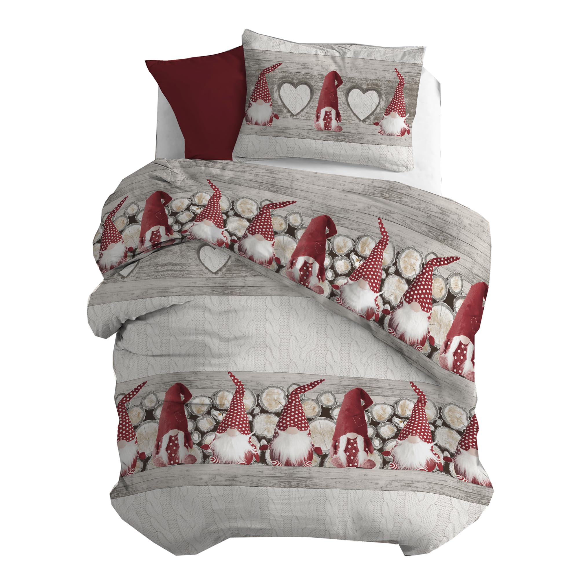 Pensieri Delicati Parure Copripiumino Singolo Flanella