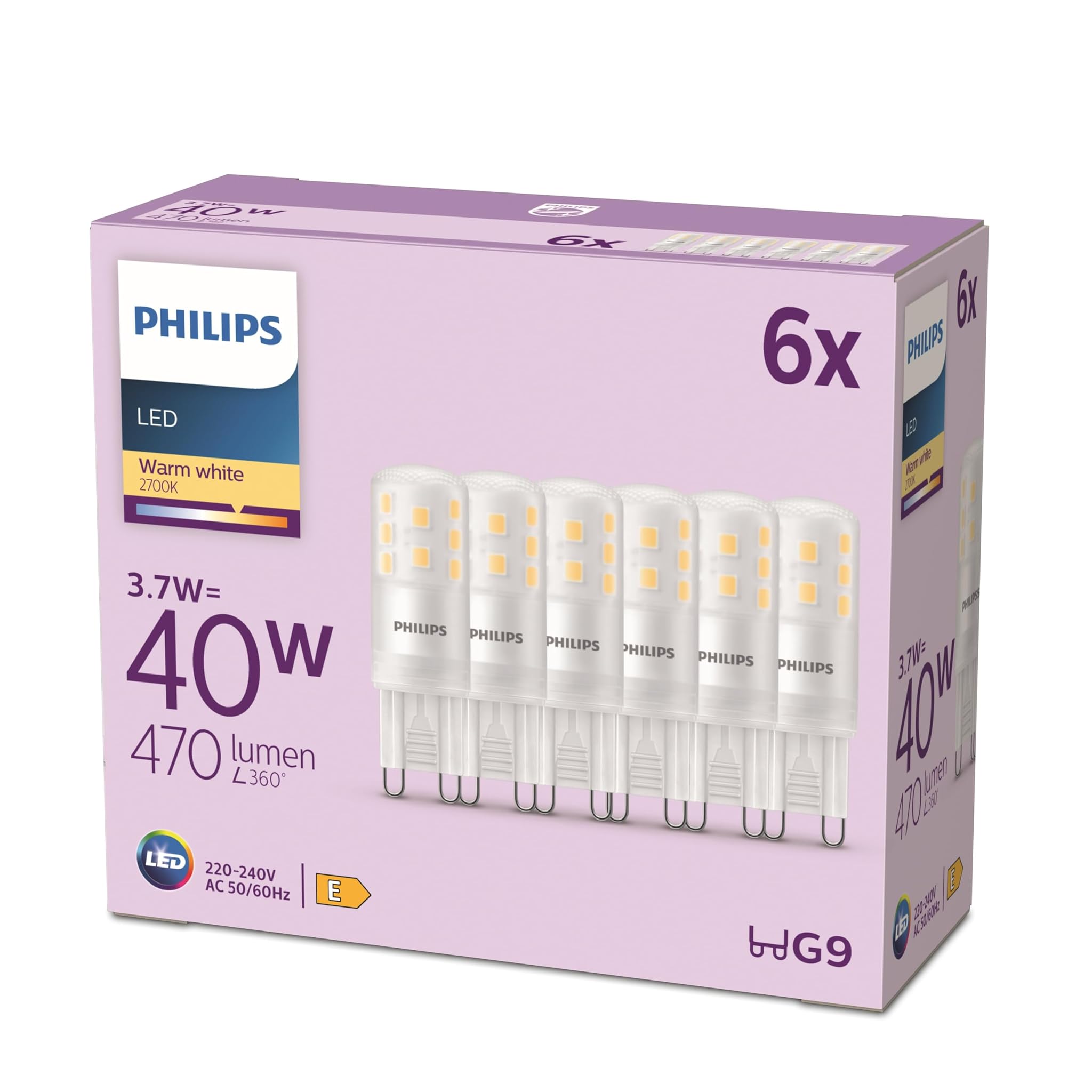 PHILIPS LED 40W G9 WW ND 6CT/6 EC