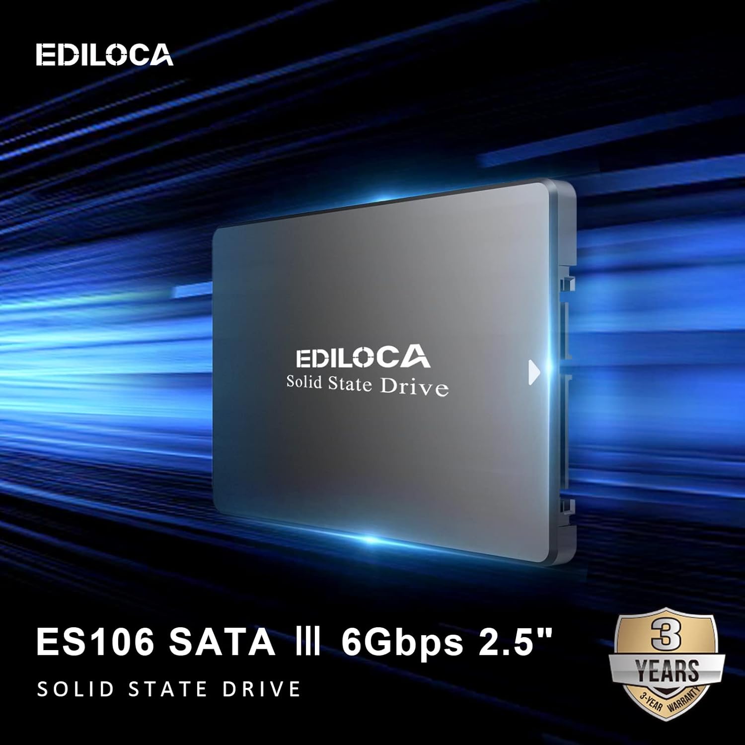 Ediloca ES106 2TB SSD SATA III 6Gb/s 2.5" 3D NAND - immagine 2