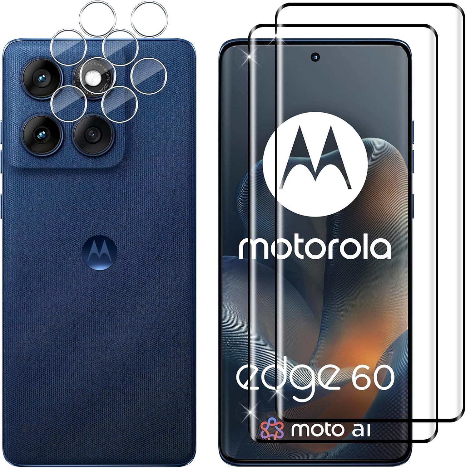 Lutree Vetro Temperato per Motorola Moto Edge 60 - immagine 1