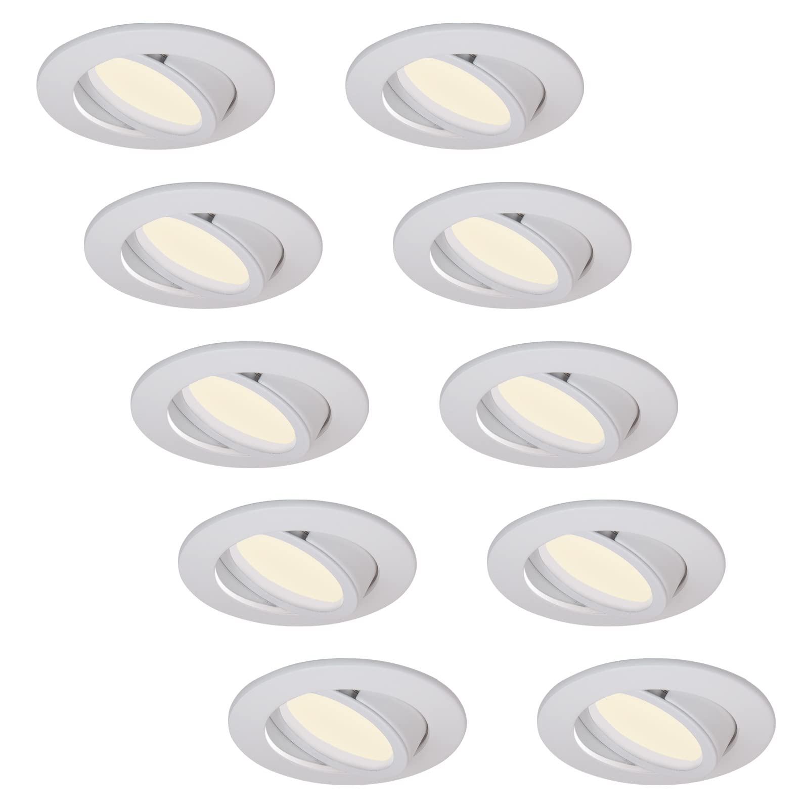 Hcfei 10x Faretti LED Incasso Bianco 5W Dimmerabili