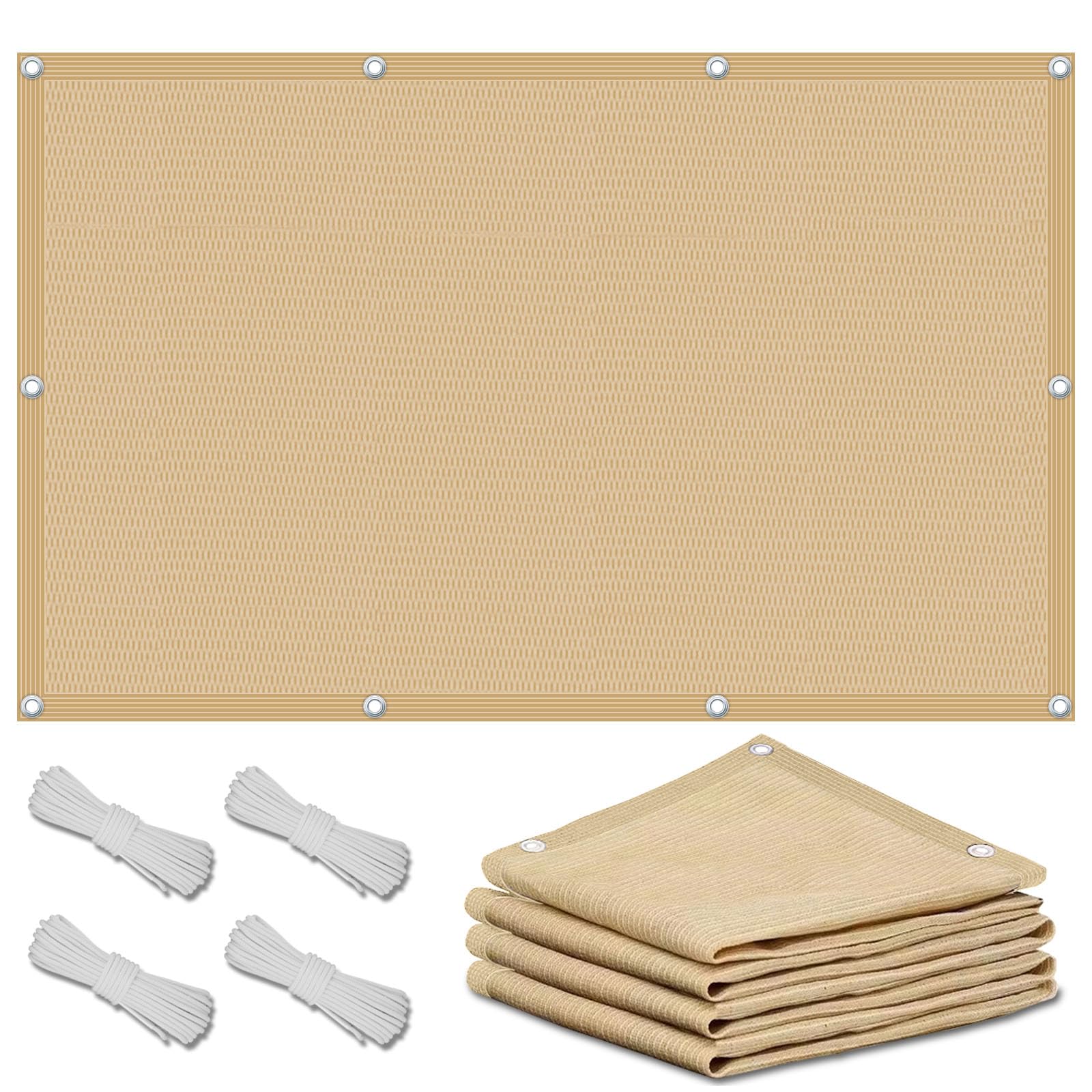Rete Parasole per Terrazzo 3x4m, Beige