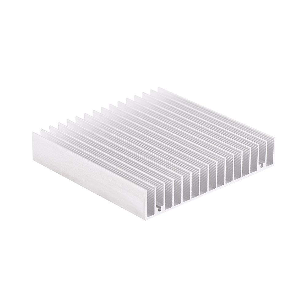 Dissipatore di calore in alluminio, 16 denti, dissipatore di calore, in alluminio, dissipatore di calore, ventola di raffreddamento, per luce LED, computer 100 x 100 x 18 mm
