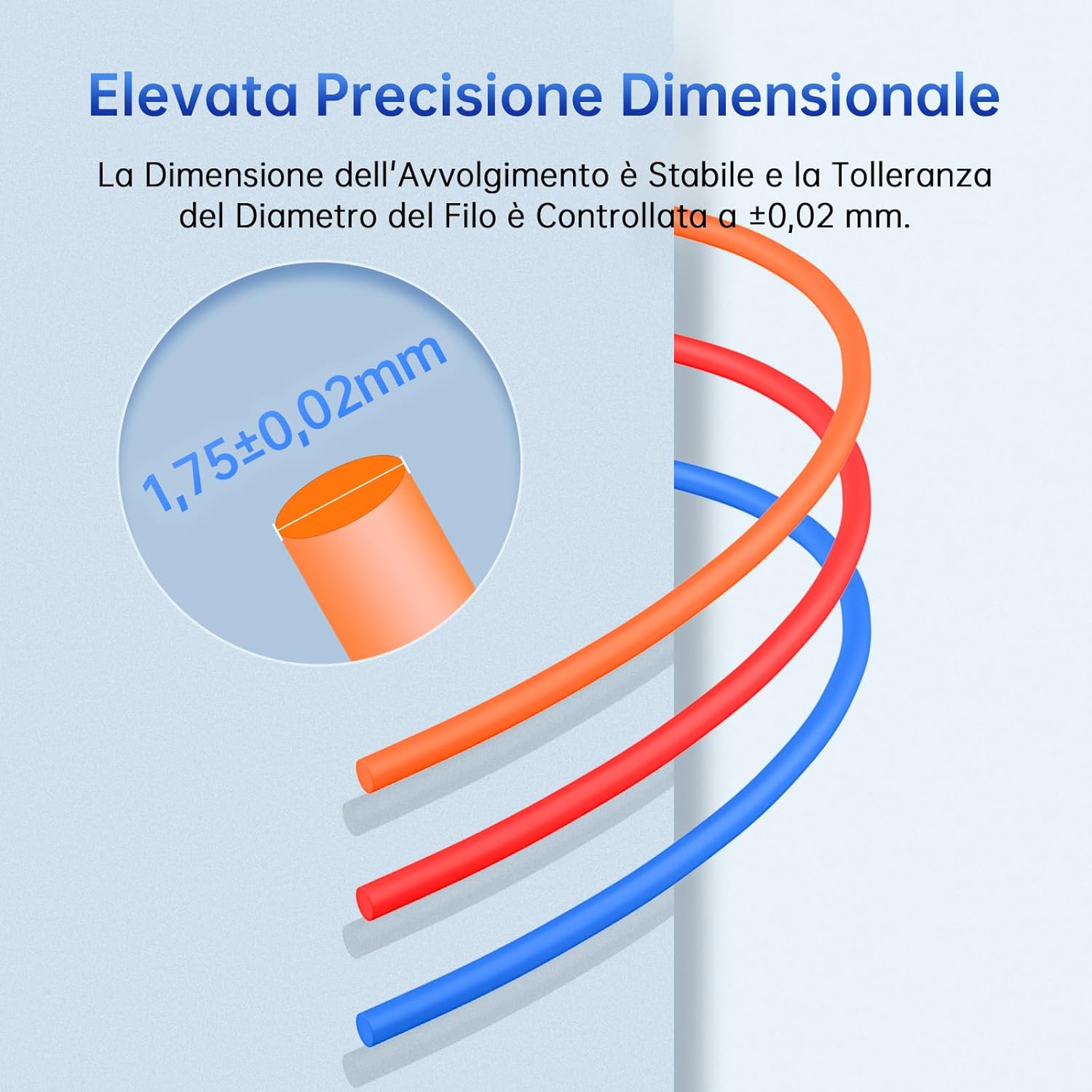 Anycubic PLA+ Filamento 1,75 mm 1KG, Arancio - immagine 4