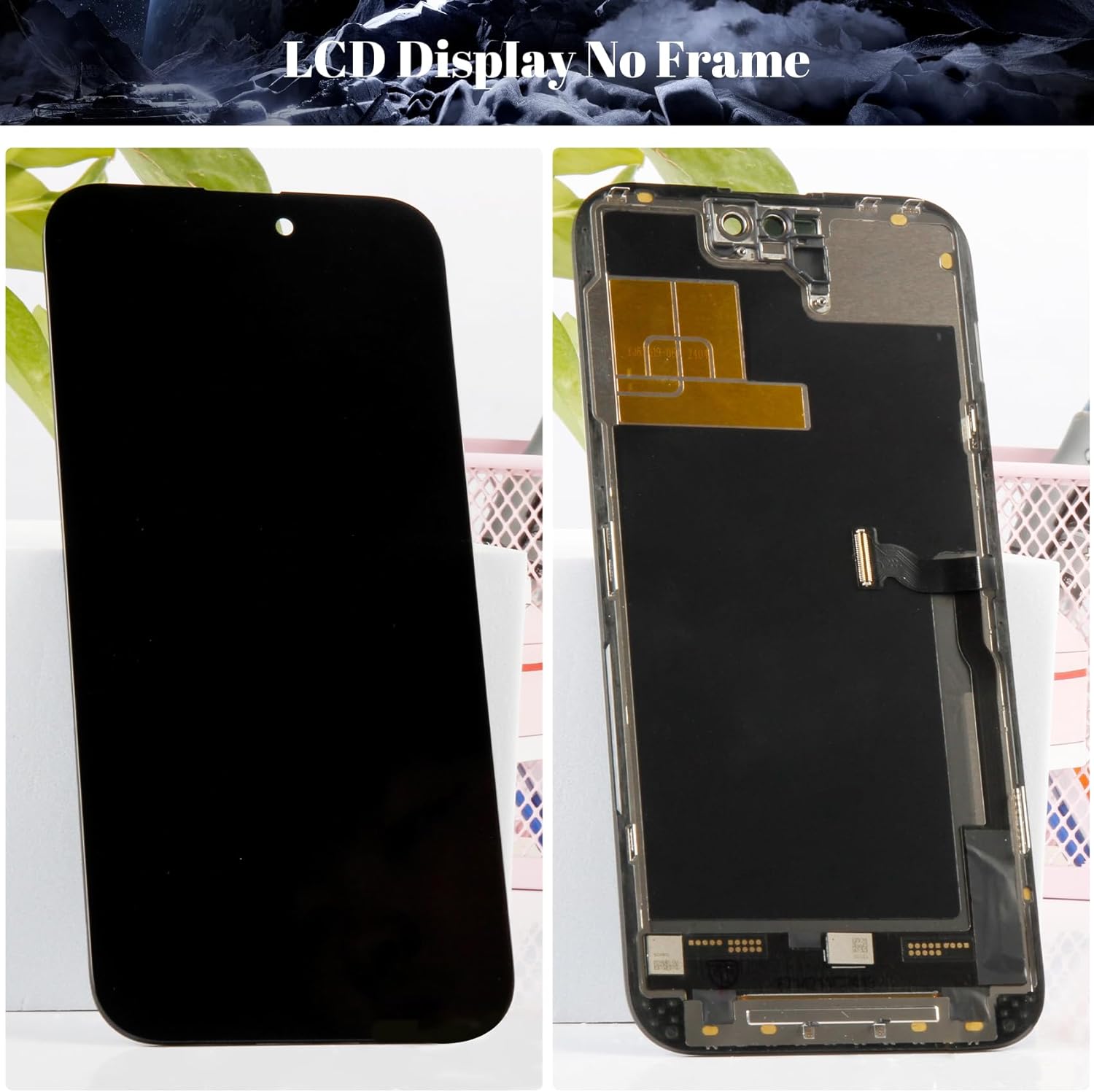 Schermo di Ricambio Incell per iPhone 14 Pro Max, Nero - immagine 3