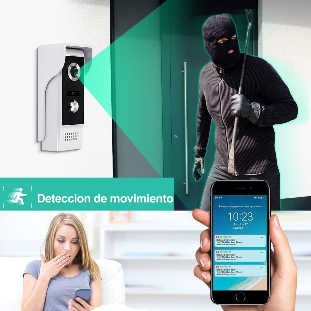 Obo Hands WiFi Tuya Videocitofono Smart 7 Pollici - immagine 2