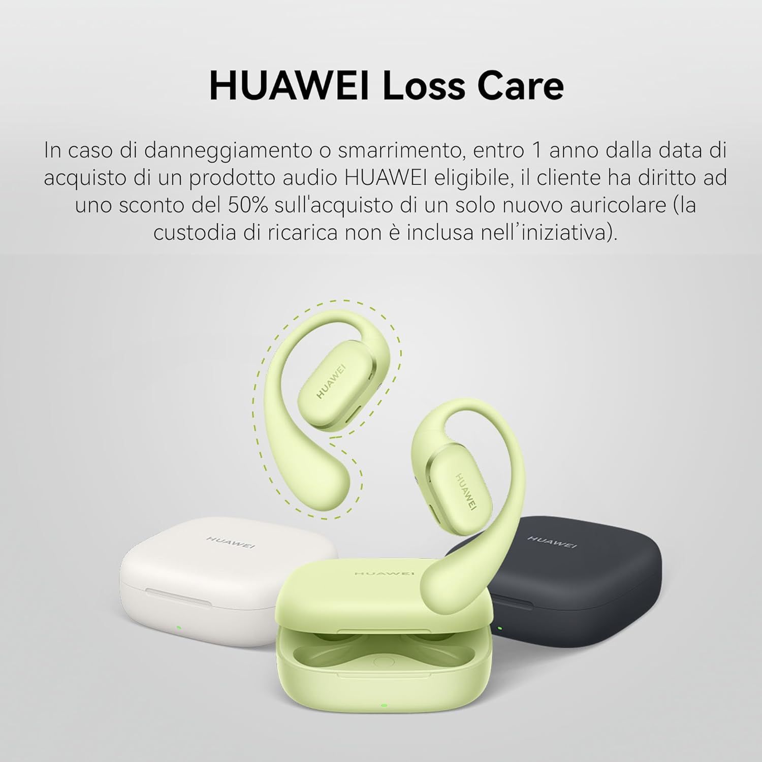 Huawei FreeArc Auricolari Open Ear Wireless, Black - immagine 2