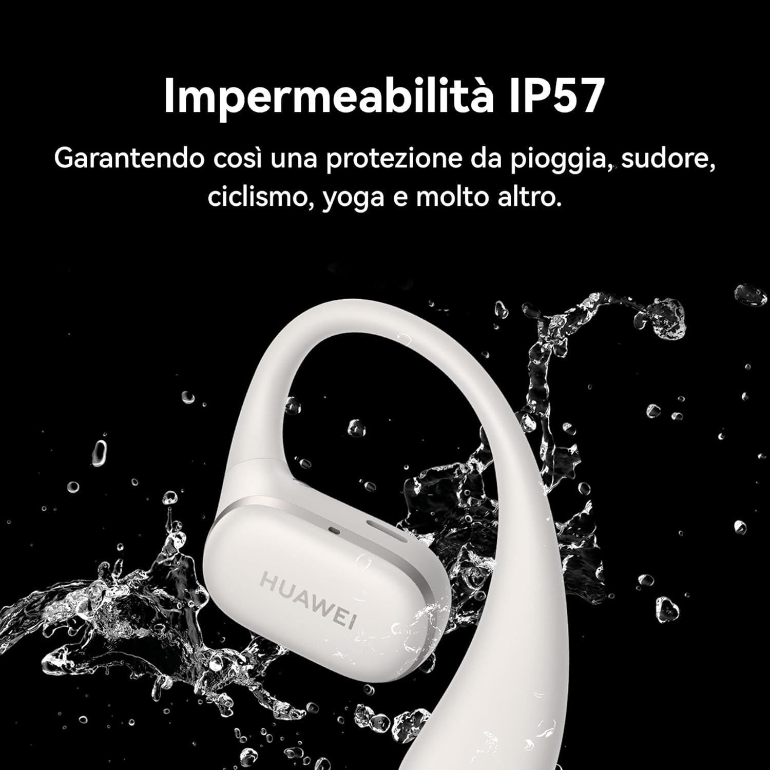 Huawei FreeArc Auricolari Open Ear Wireless, Black - immagine 4