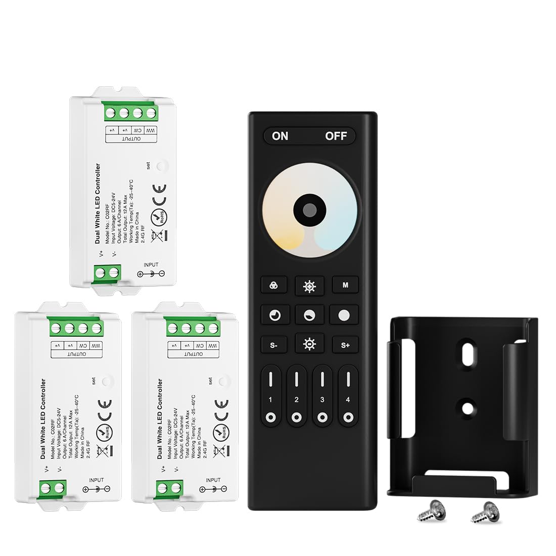 Btf-lighting 5050SMD FCOB CCT Telecomando RF RC02RFB