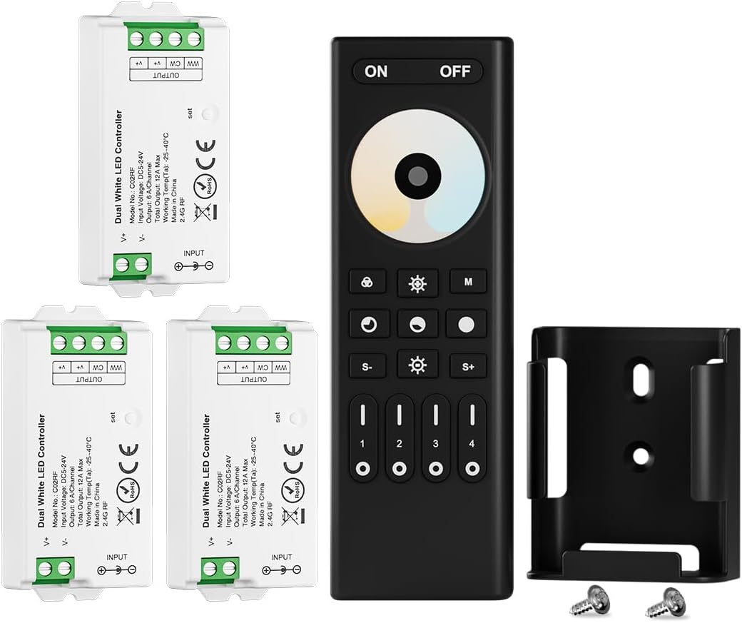 Btf-lighting 5050SMD FCOB CCT Telecomando RF RC02RFB - immagine 1