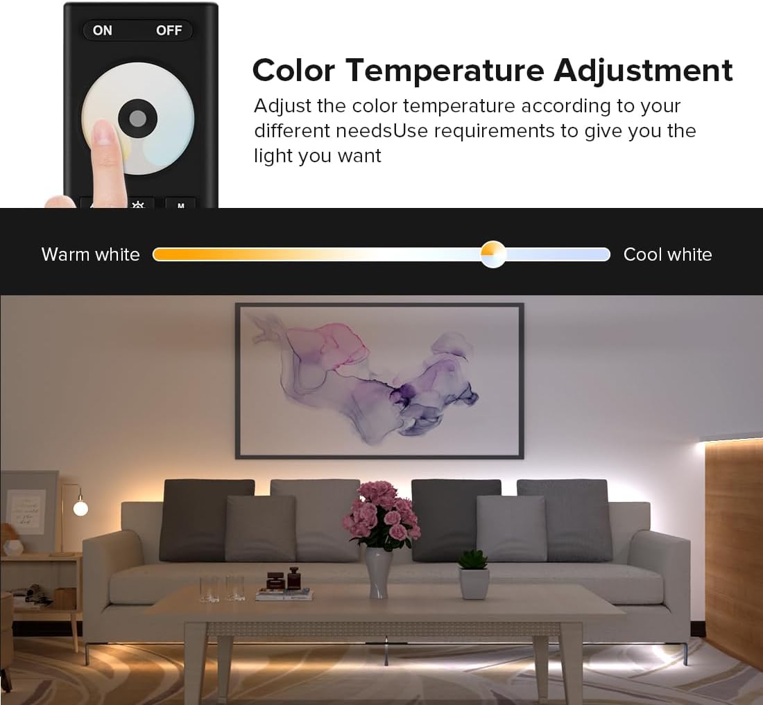 Btf-lighting 5050SMD FCOB CCT Telecomando RF RC02RFB - immagine 4