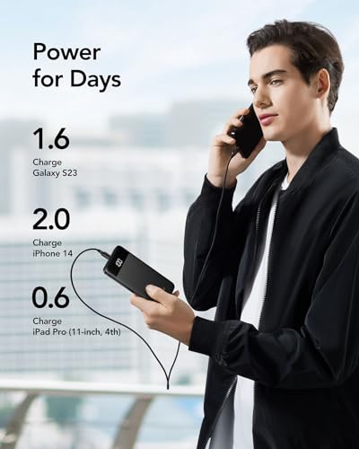 Charmast Power Bank 10400mAh con LED Display - immagine 4