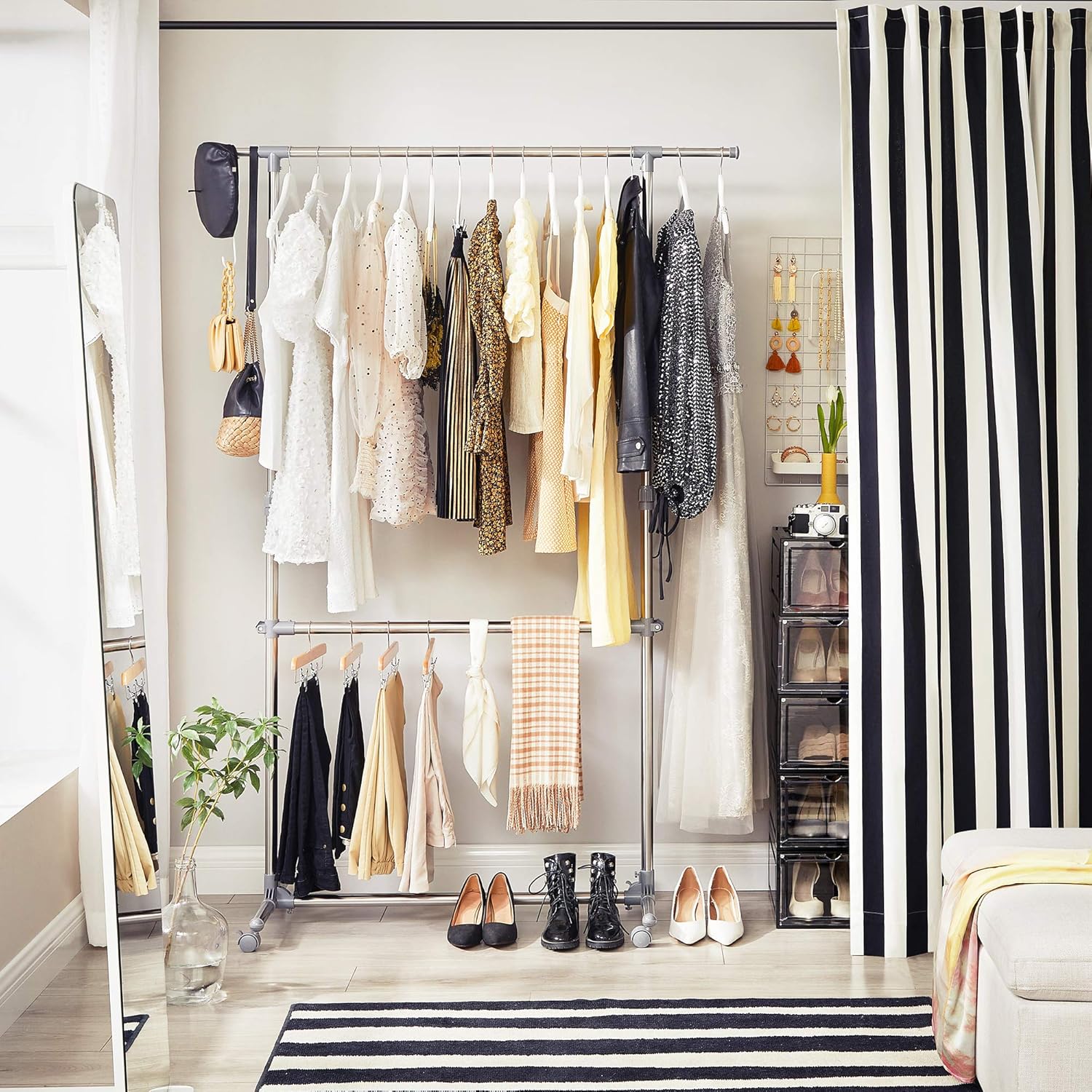 Songmics LLR401 Appendiabiti in Metallo, Grigio - immagine 3