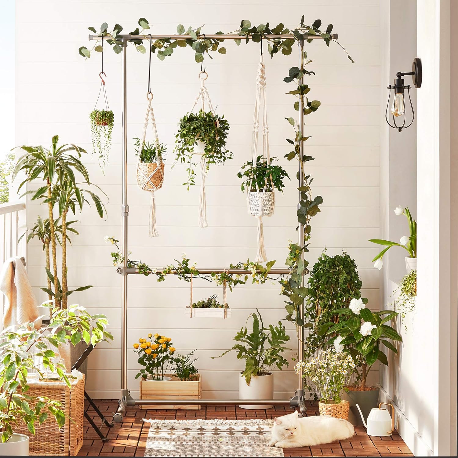 Songmics LLR401 Appendiabiti in Metallo, Grigio - immagine 6