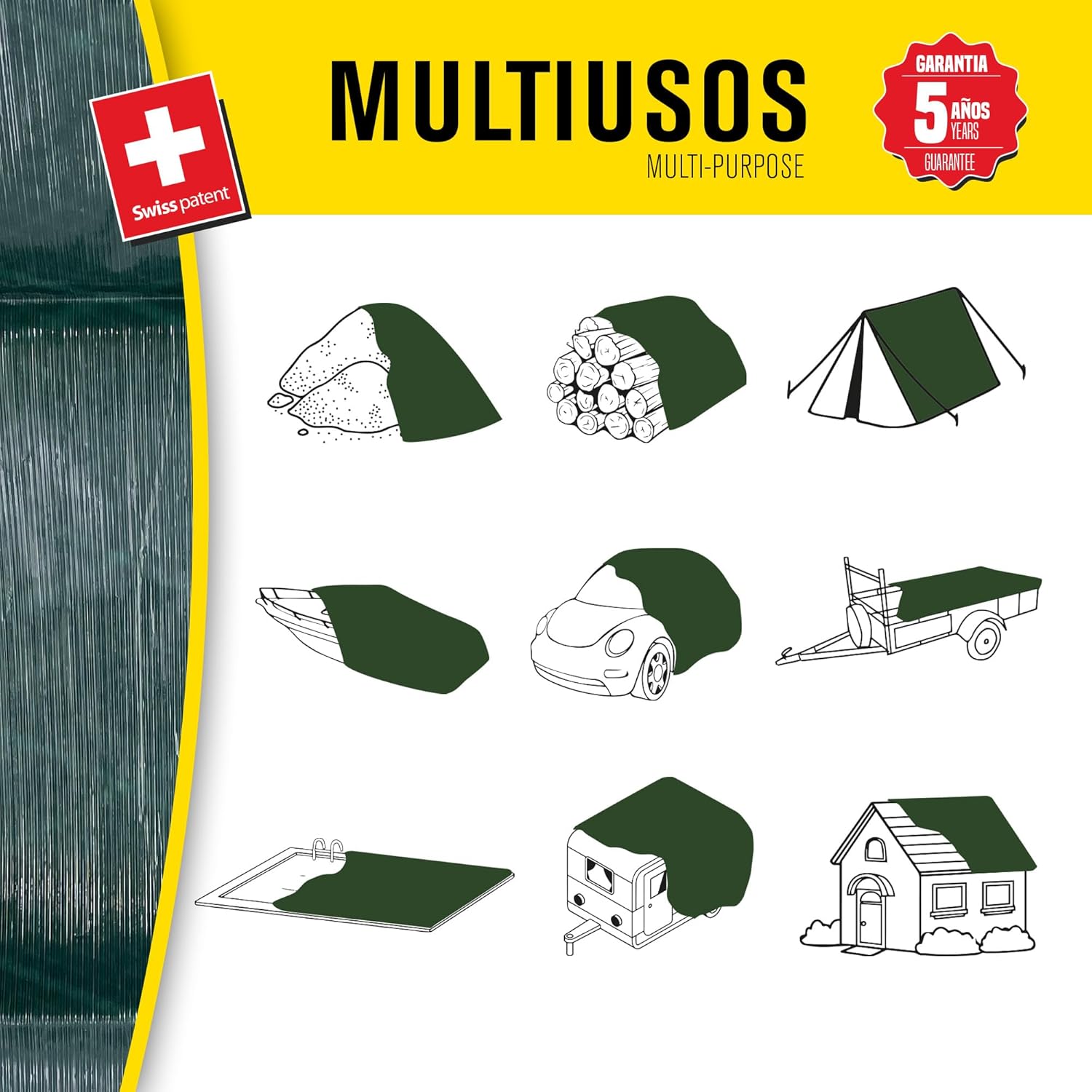 Telo Impermeabile Esterno Rinforzato 8x12 metri - immagine 4