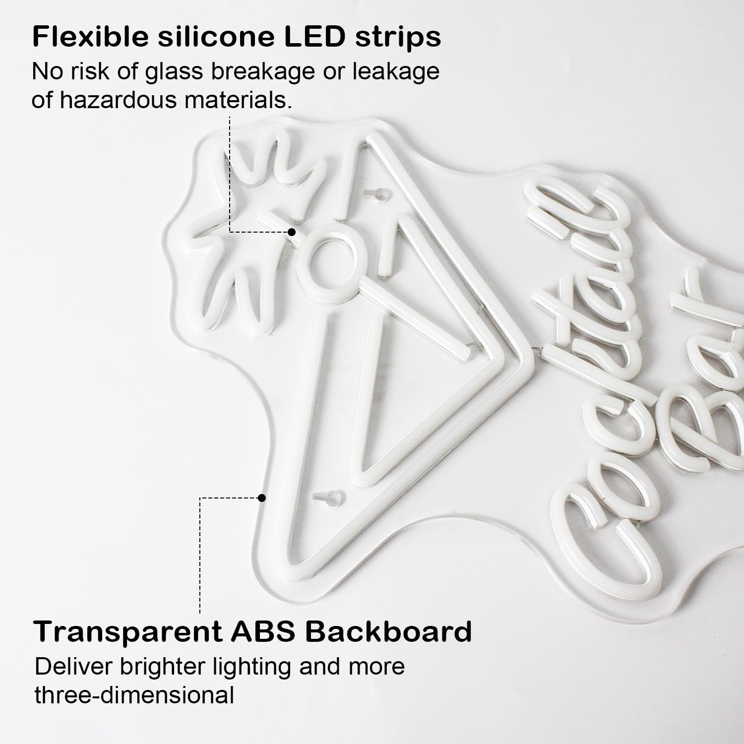 Signship Insegna Neon LED Cocktail Dimmable - immagine 4