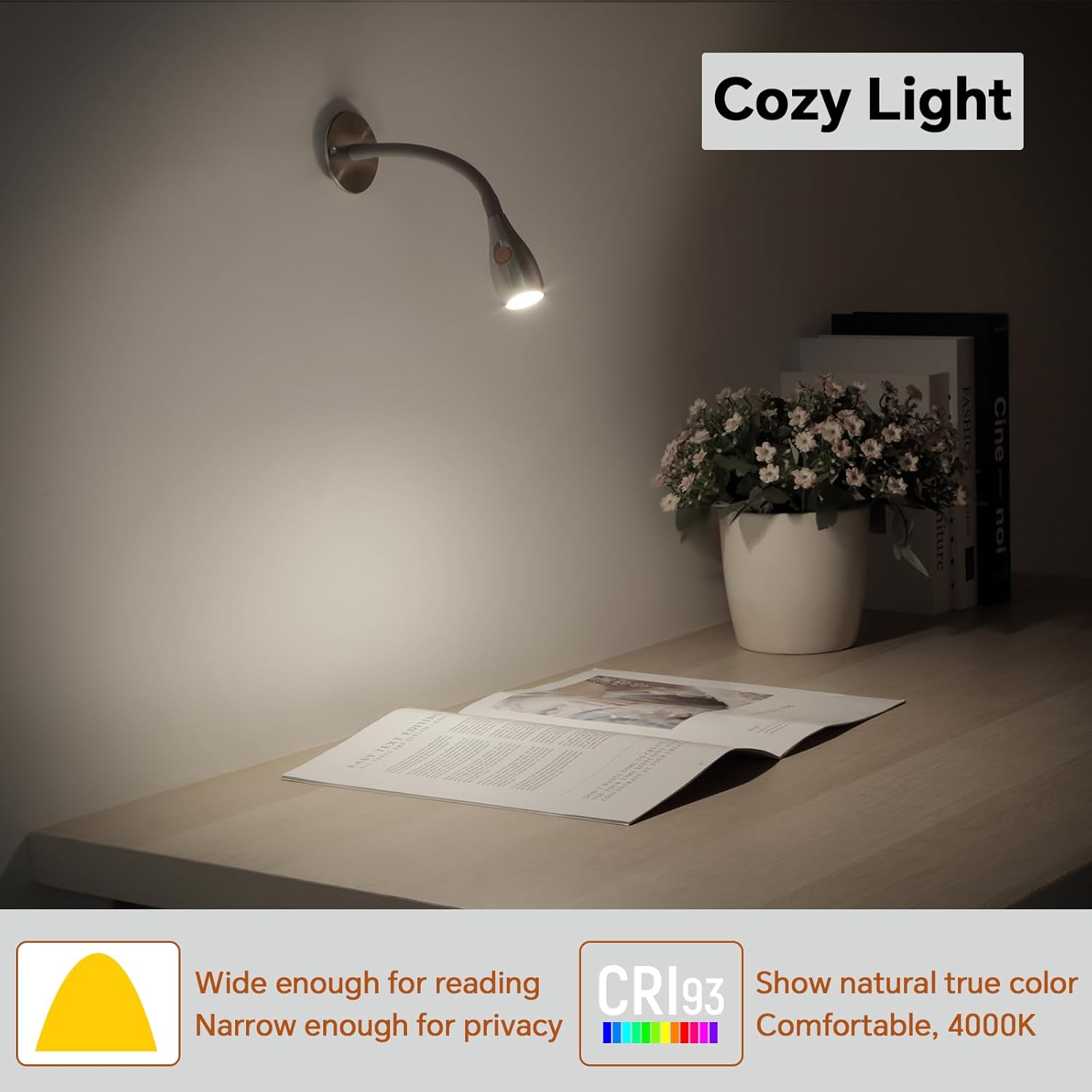 Obeaming 2 Lampade da Lettura LED 12V Dimmerabili - immagine 4