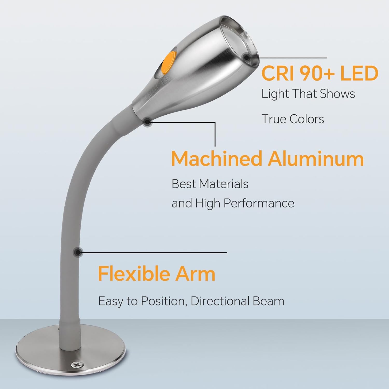 Obeaming 2 Lampade da Lettura LED 12V Dimmerabili - immagine 5