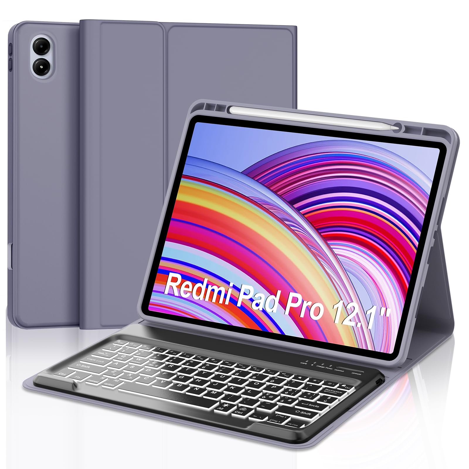Tastiera per Redmi Pad Pro 12.1" 2024, Viola