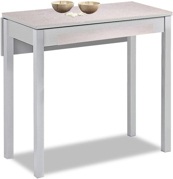 ASTIMESA Tavolo da Cucina allungabile, Nebbia, 80 cm x 40 cm