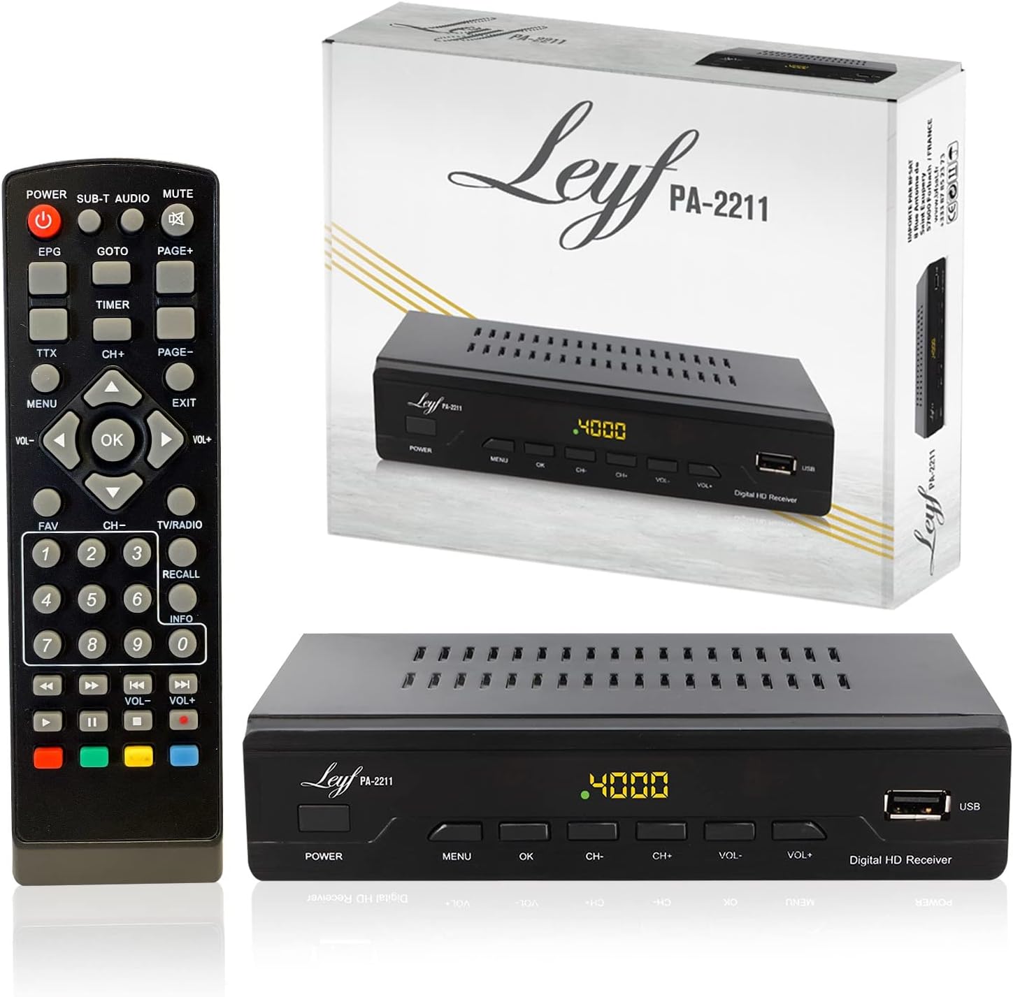 Leyf PA-2211 Decoder DVB-T2 Full HD 1080p - immagine 1