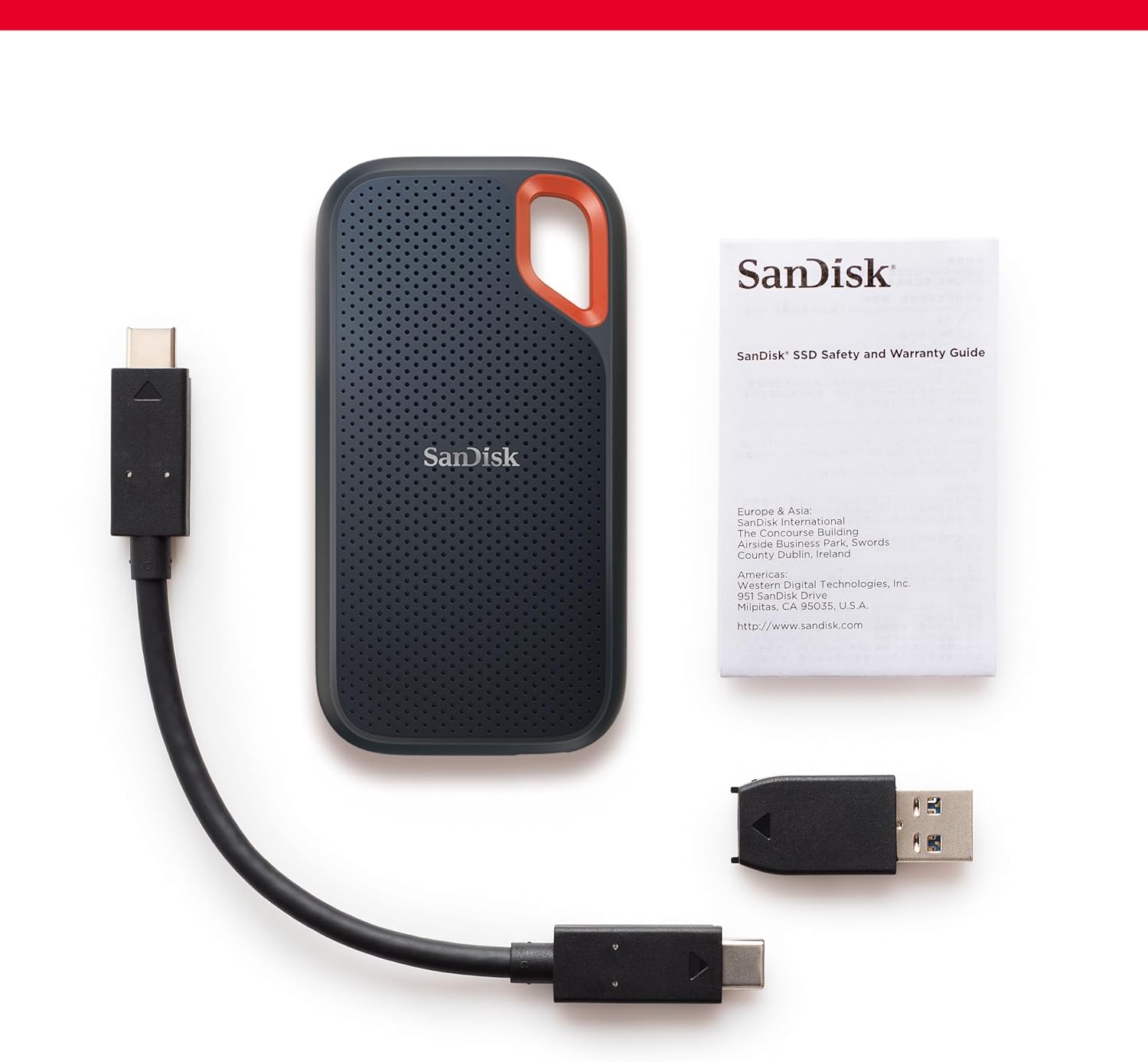 Sandisk 1TB Extreme SSD Portatile NVMe USB-C, Nero - immagine 4