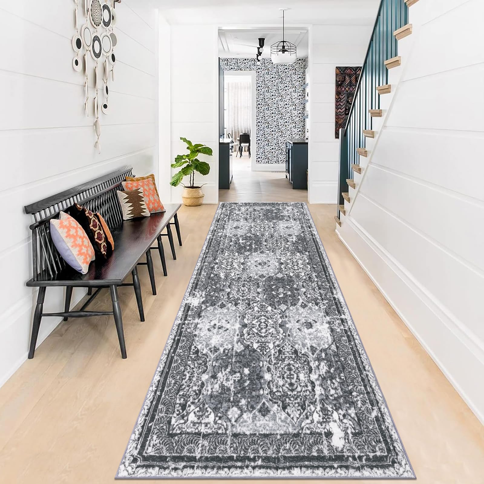 Enyhom Tappeto per Corridoio Invecchiato 80x200cm