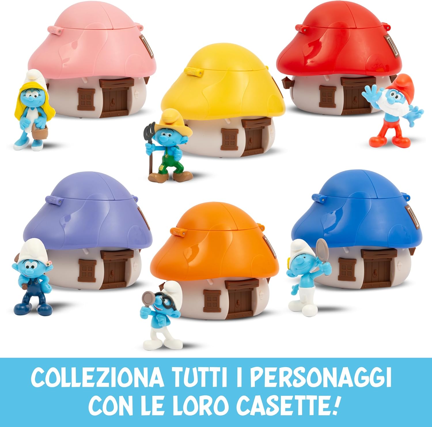 Giochi Preziosi I Puffi - Puffo Quattrocchi e Casetta - immagine 4