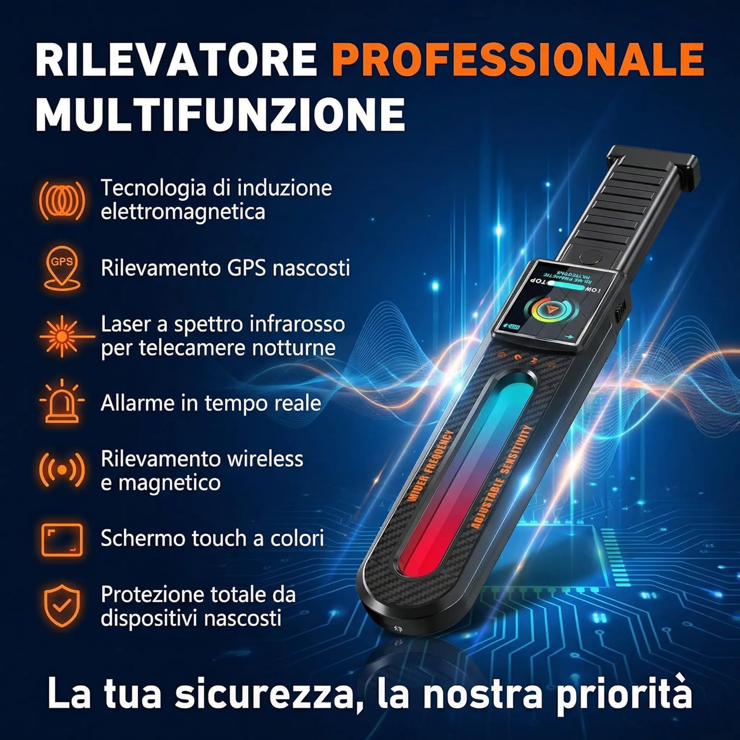 Rilevatore Scanner Professionale Microspie e Telecamere - immagine 4