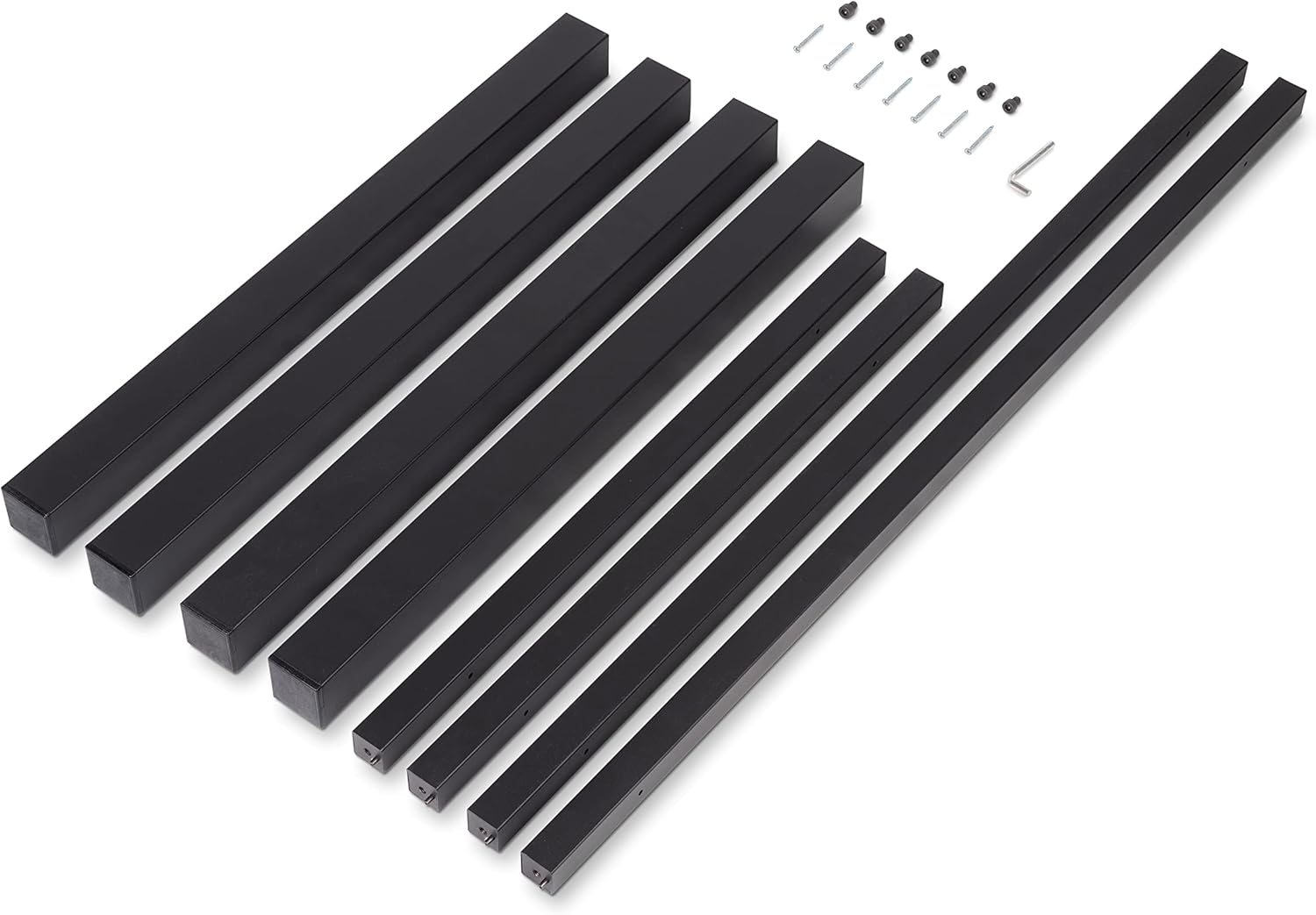 Emuca - Gambe e Struttura per Tavolo 50x50mm, Nero