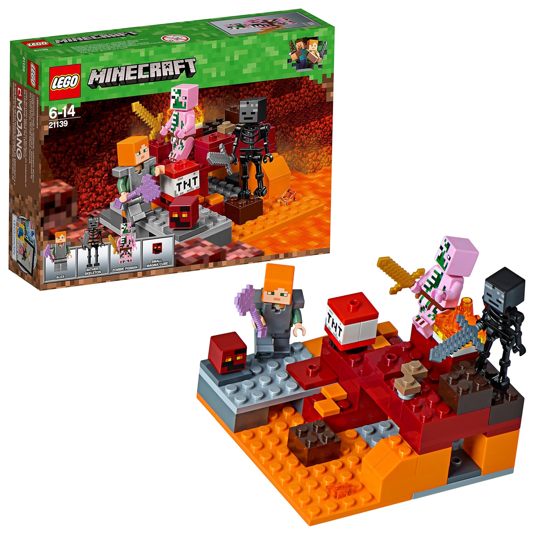 LEGO Minecraft 21139 - Lotta nel Nether