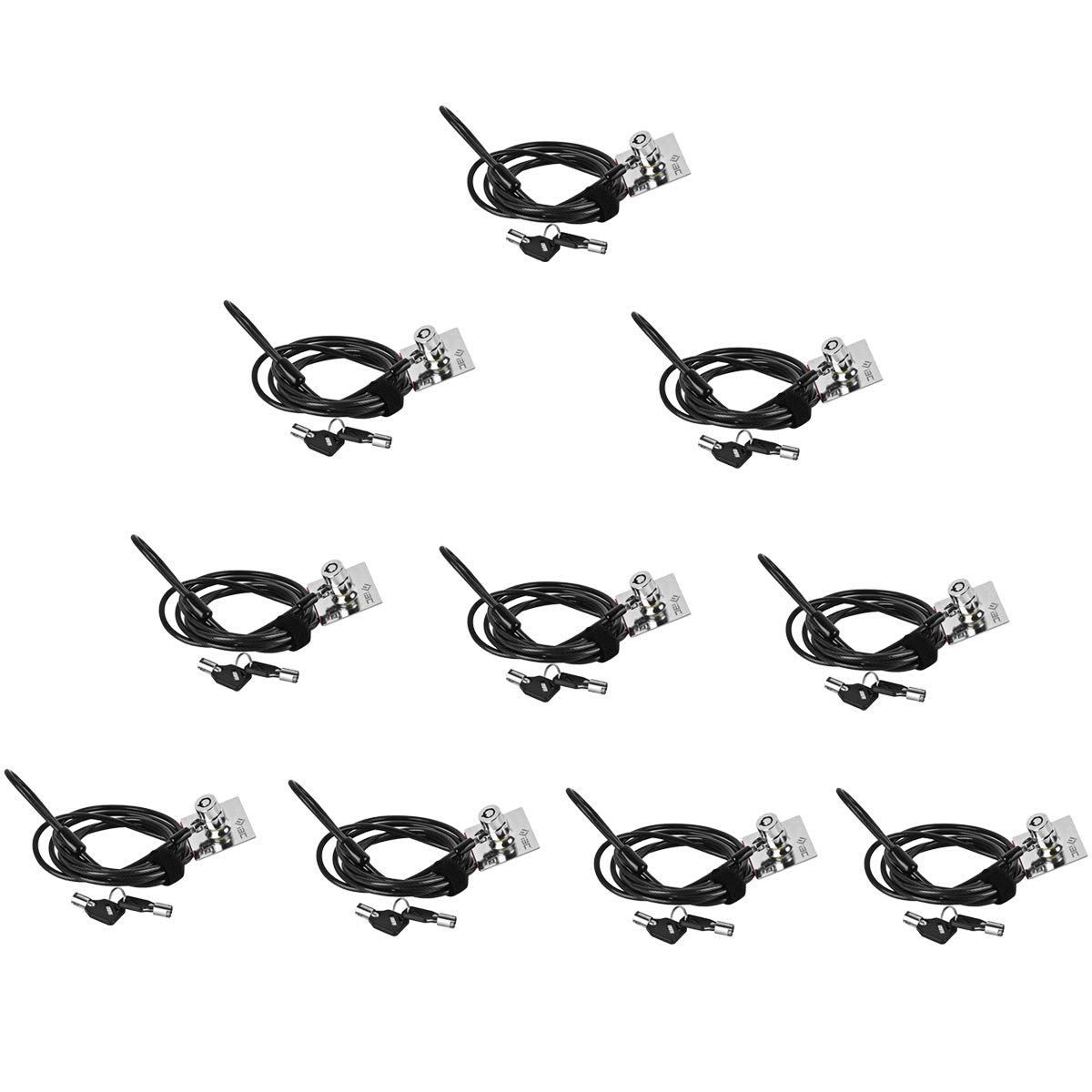 I3C Cavo di Sicurezza PC Anti-furto in Acciaio 10pz