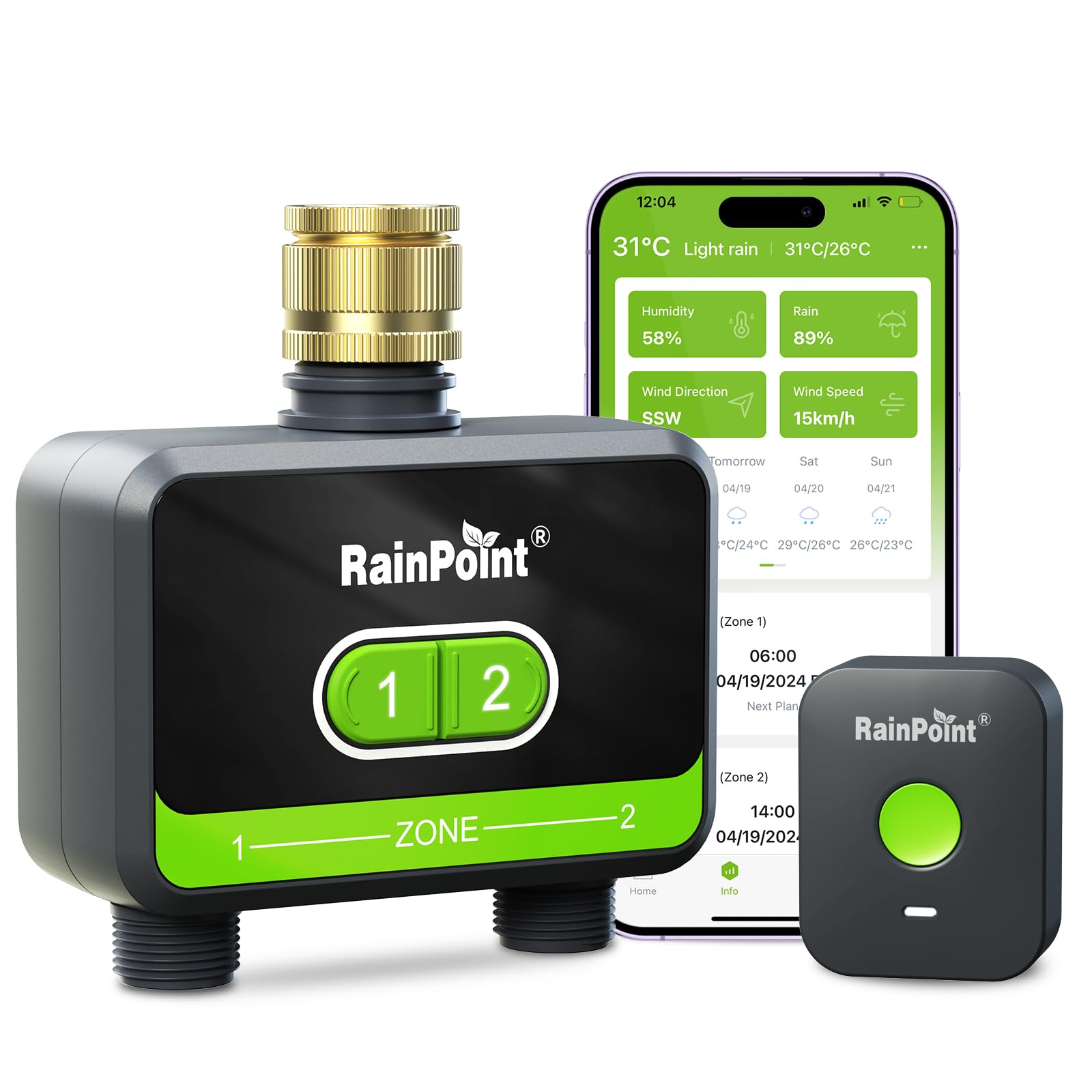 Rainpoint Timer Irrigazione 2 Uscite con App/Alexa