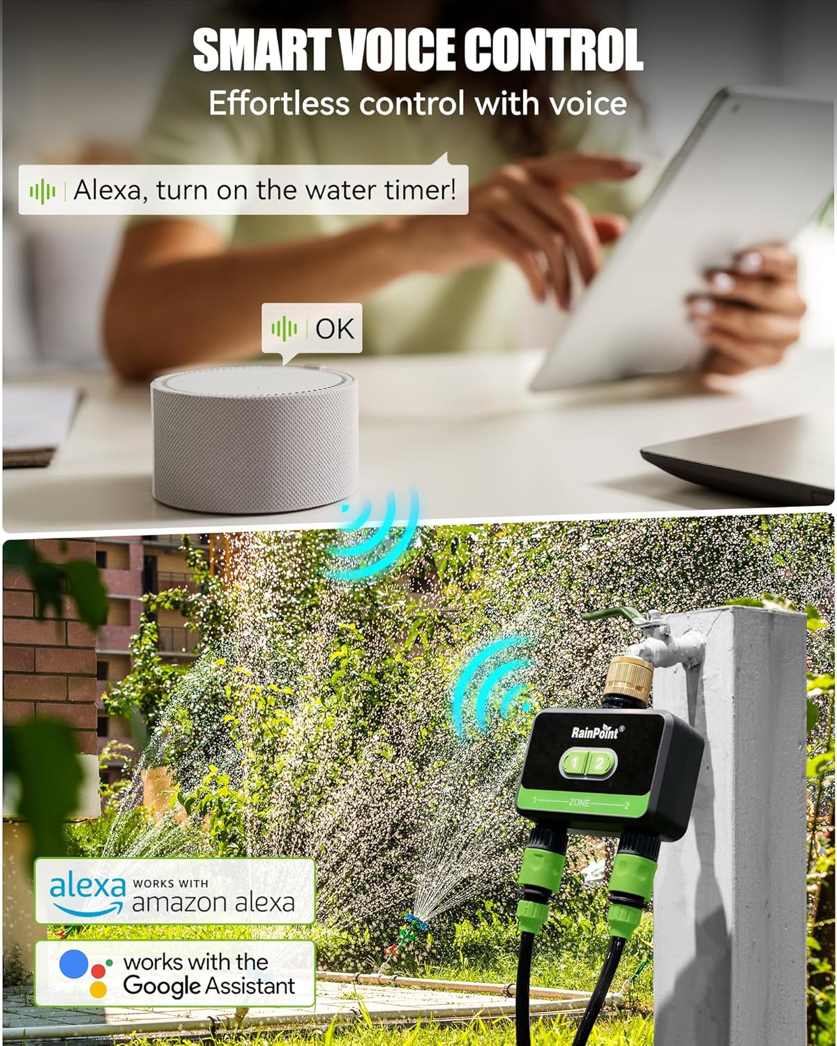 Rainpoint Timer Irrigazione 2 Uscite con App/Alexa - immagine 7