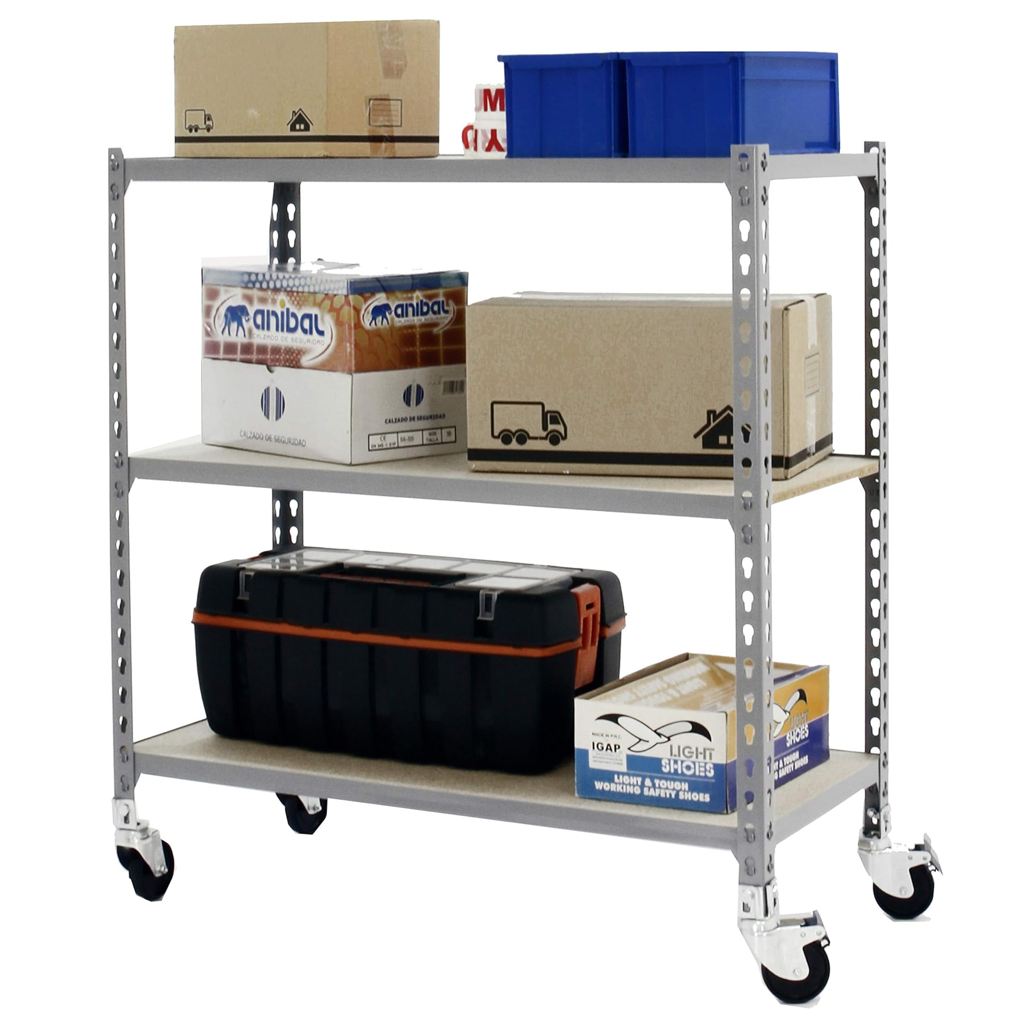 Simon Rack Scaffale Metallo Garage 3 Ripiani 975x900x400mm