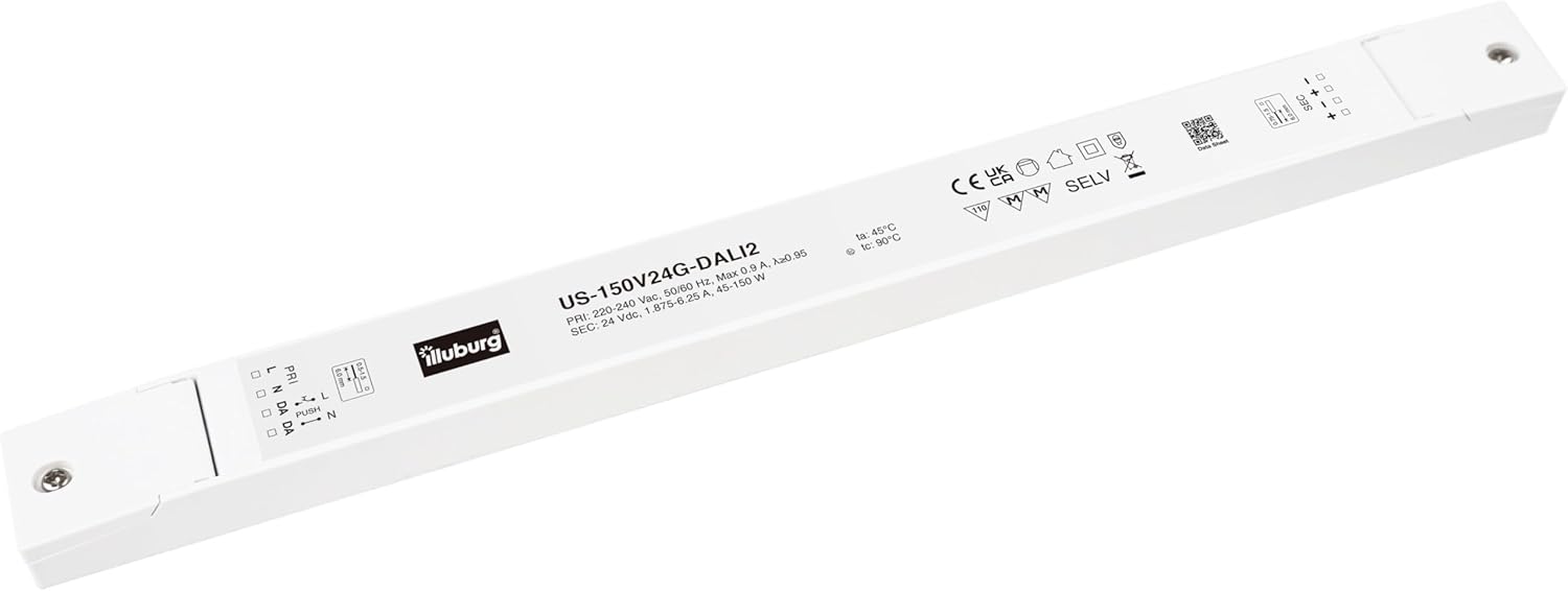 Illuburg Trasformatore LED 24V 150W Dimmerabile