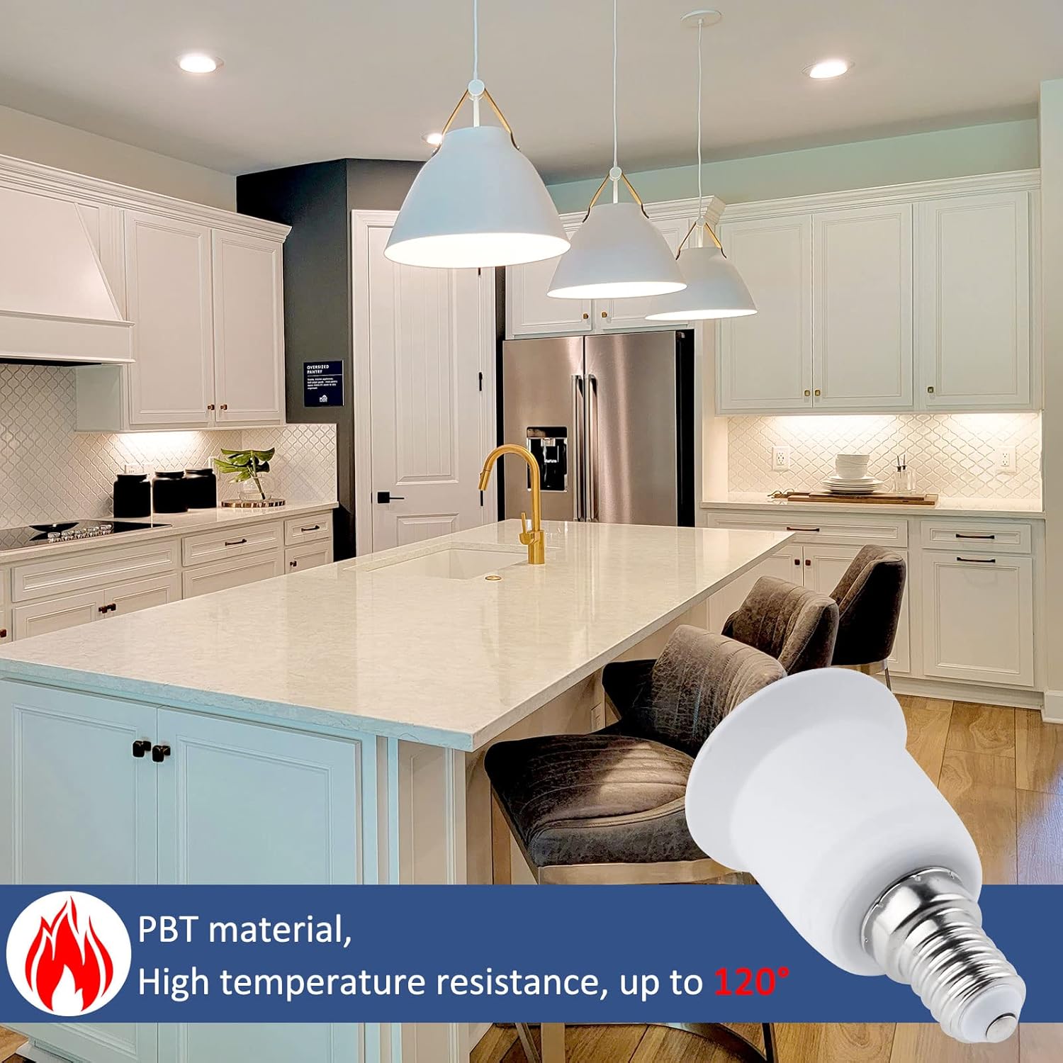 Caldarax E14 a E27 Socket Converter, 2 Pezzi - immagine 6