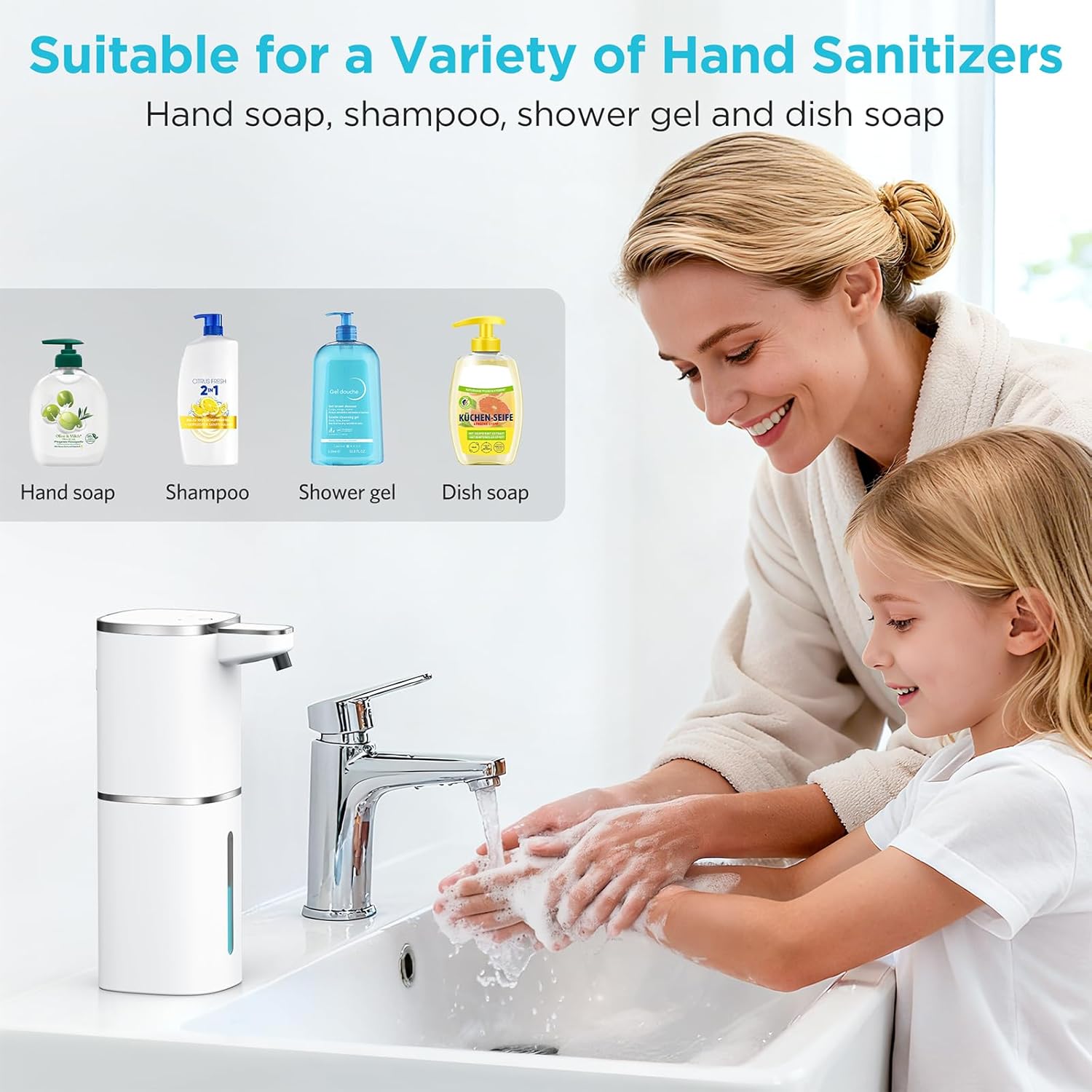 Dispenser Sapone Automatico 400ml a Muro - immagine 4